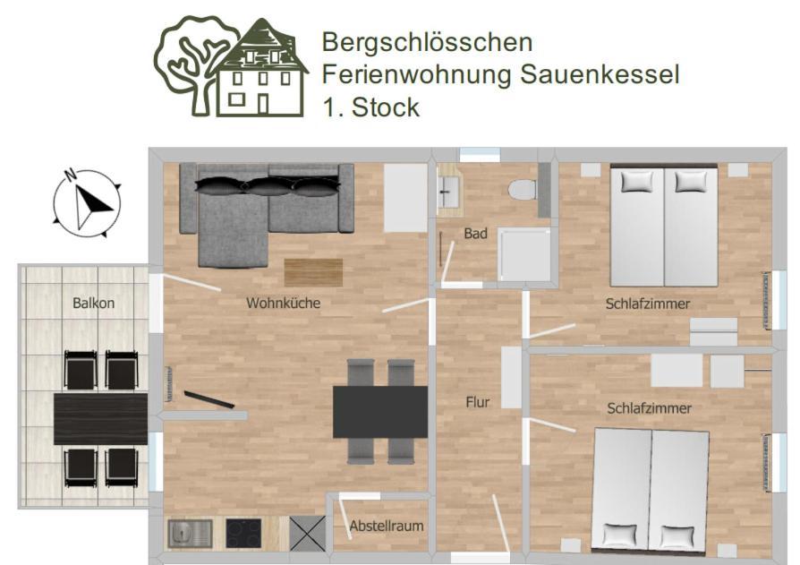 Bergschloesschen Edersee Waldeck  Buitenkant foto