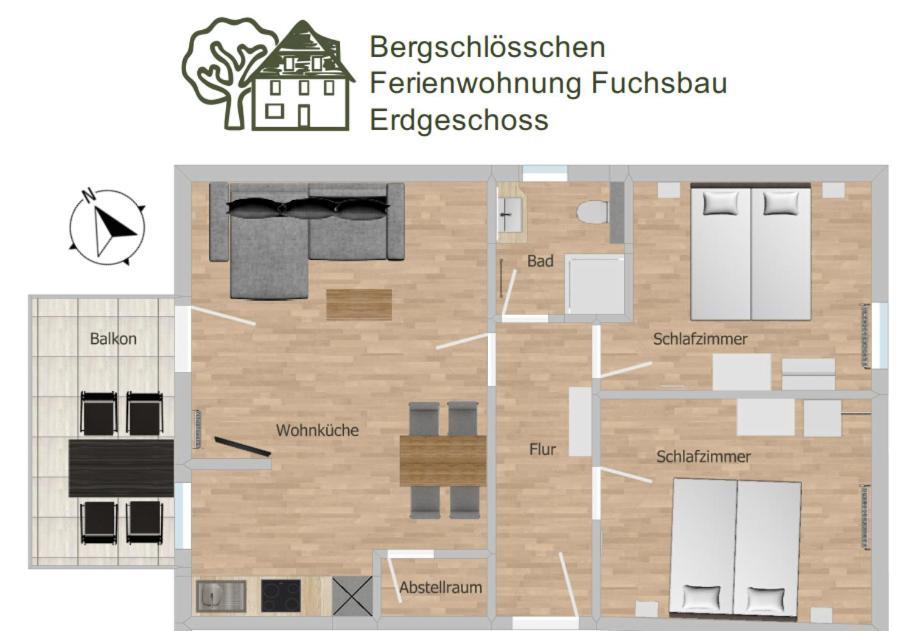 Bergschloesschen Edersee Waldeck  Buitenkant foto