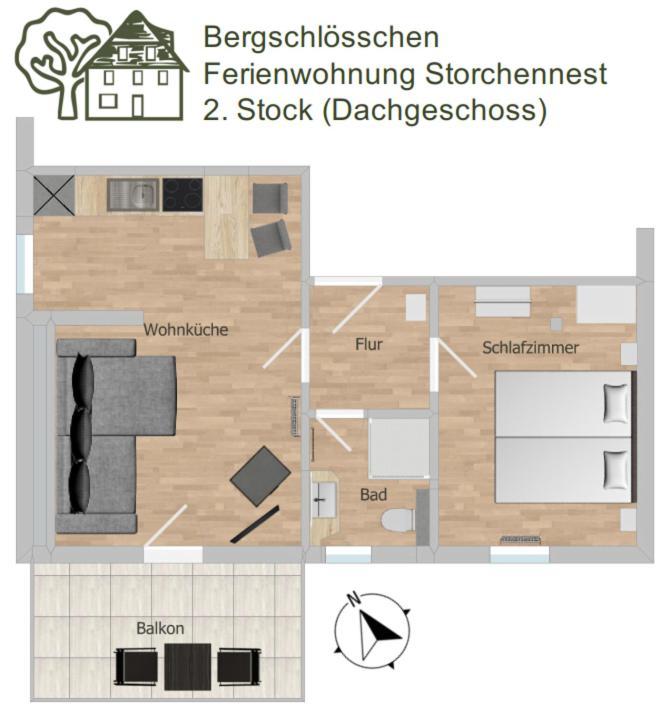 Bergschloesschen Edersee Waldeck  Buitenkant foto